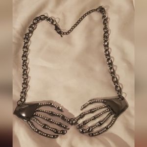 Skeleton hands Necklace